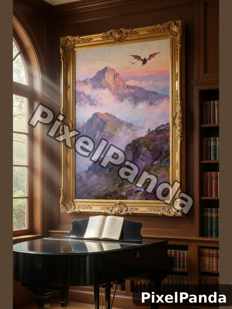 Mountain Dawn — Made with PixelPanda
