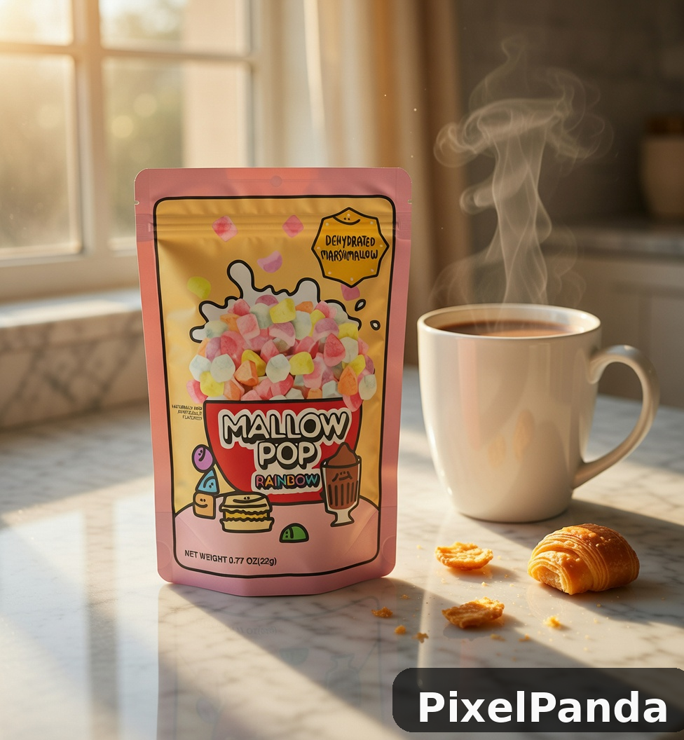 Morning Snack Moment — Made with PixelPanda