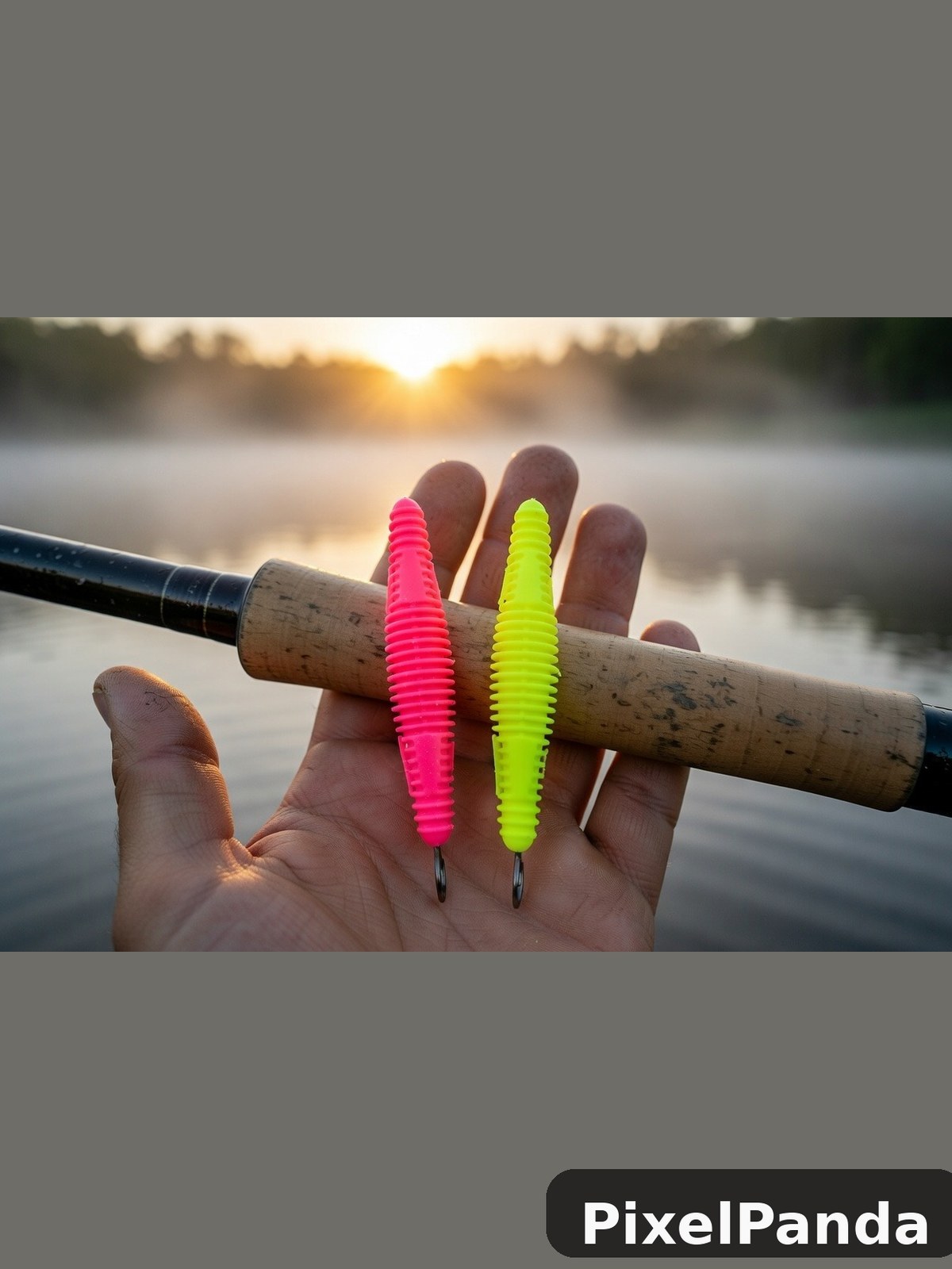 Riverside Fishing Setup — Made with PixelPanda