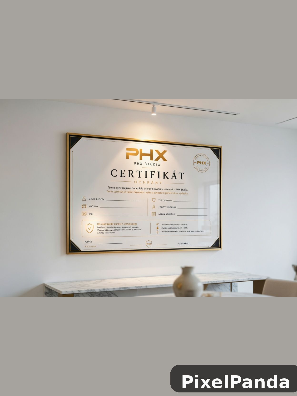 Framed Wall Display — Made with PixelPanda