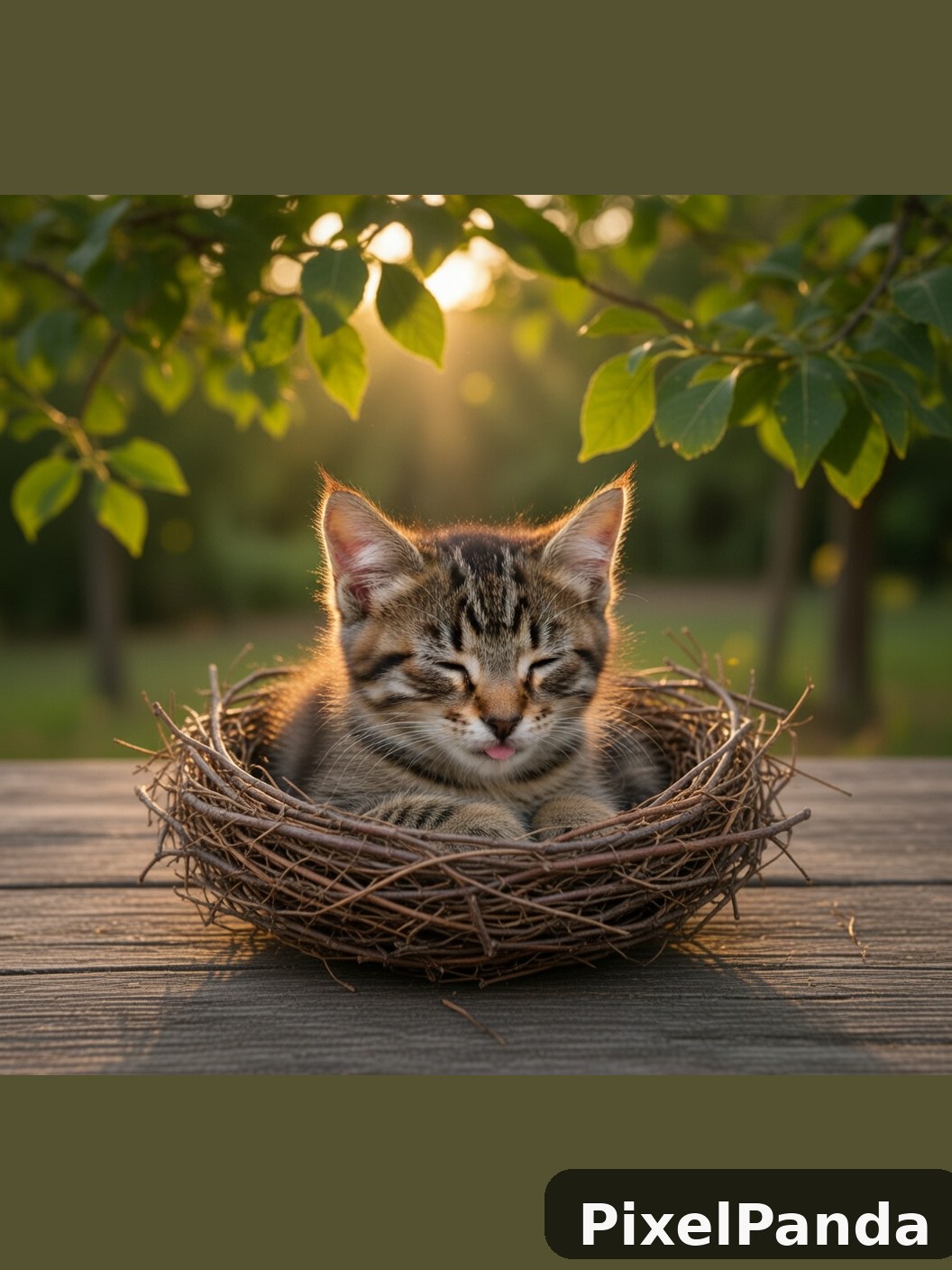 Golden Hour Repose — Made with PixelPanda