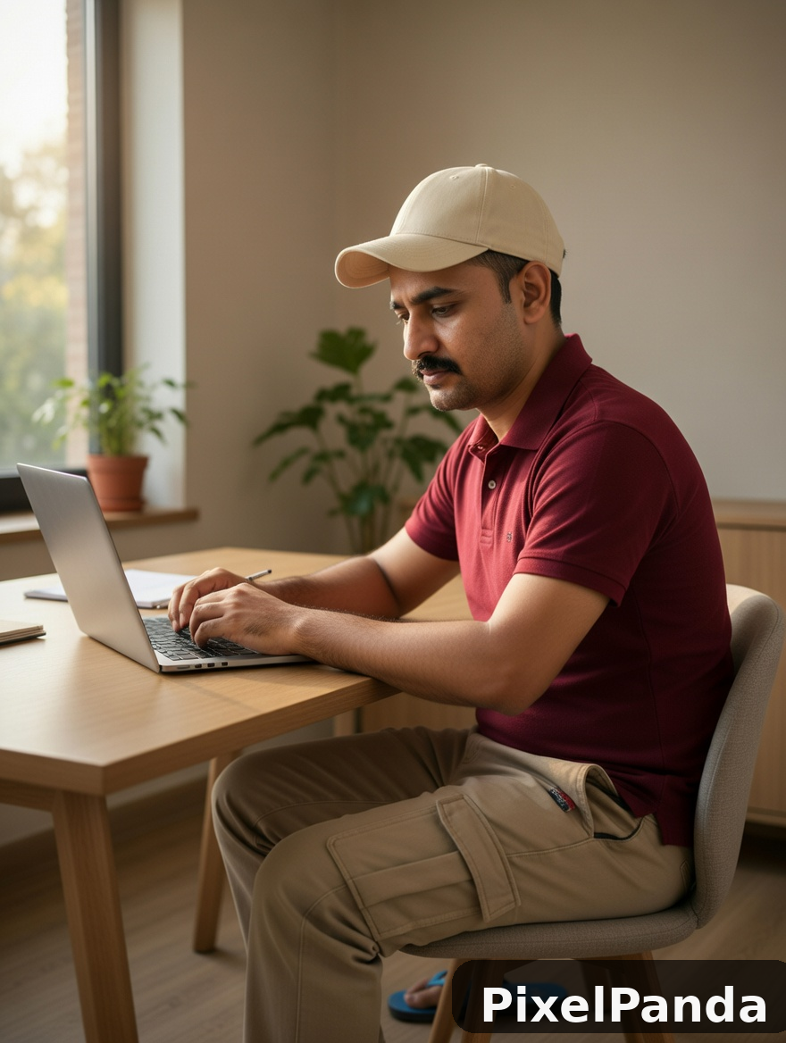 Home Office Comfort — Made with PixelPanda