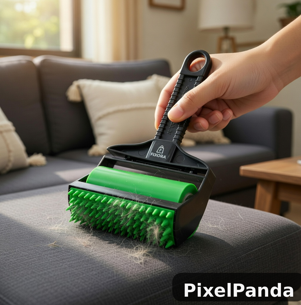 Couch Cleanup Close-up — Made with PixelPanda AI