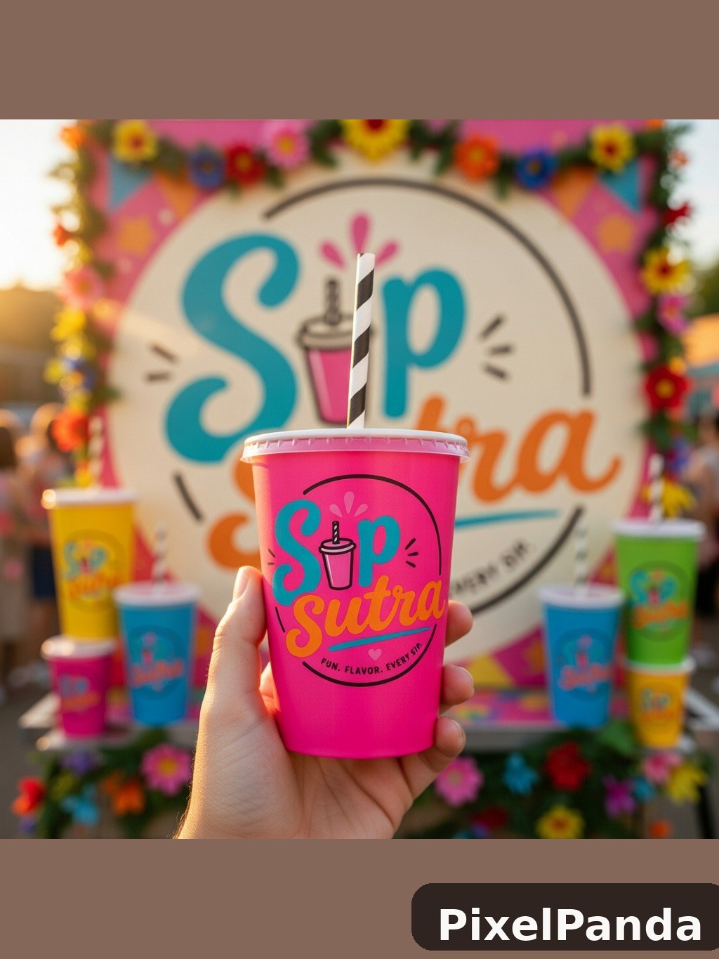 Festival Booth Scene — Made with PixelPanda