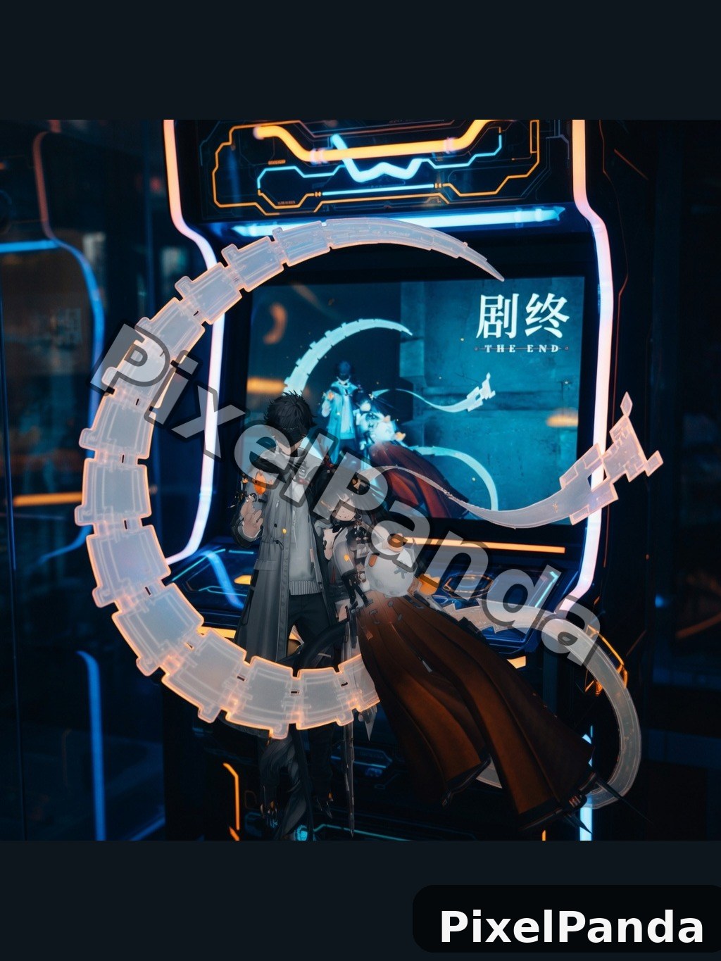 Neon Arcade Display — Made with PixelPanda