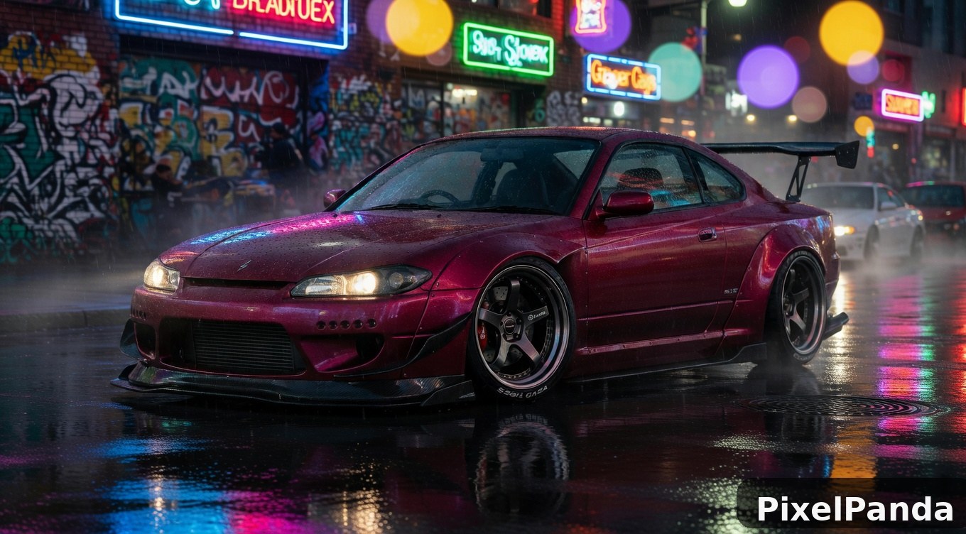 Urban Night Street — Made with PixelPanda