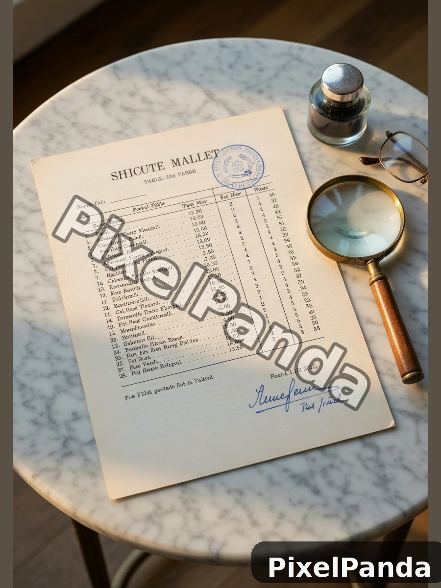 Antique Collector's Table — Made with PixelPanda