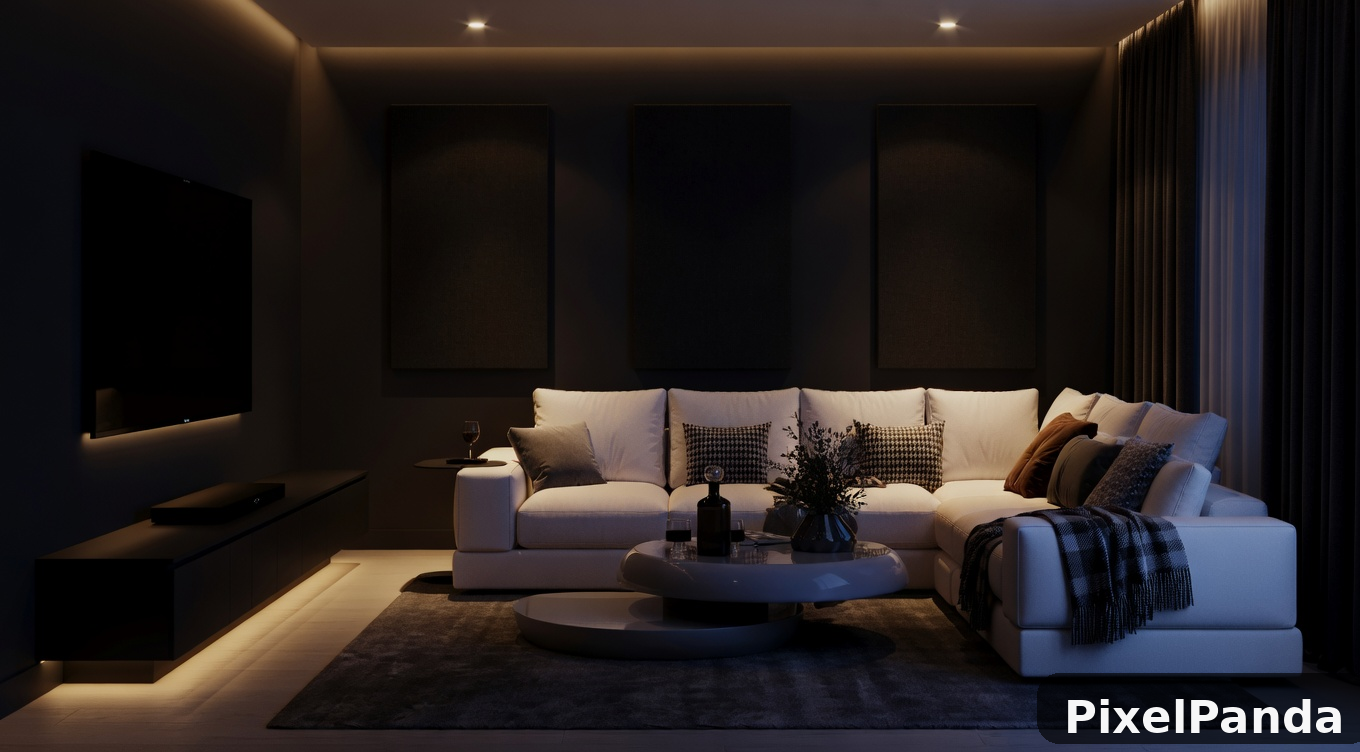 Evening Entertainment Setup — Made with PixelPanda