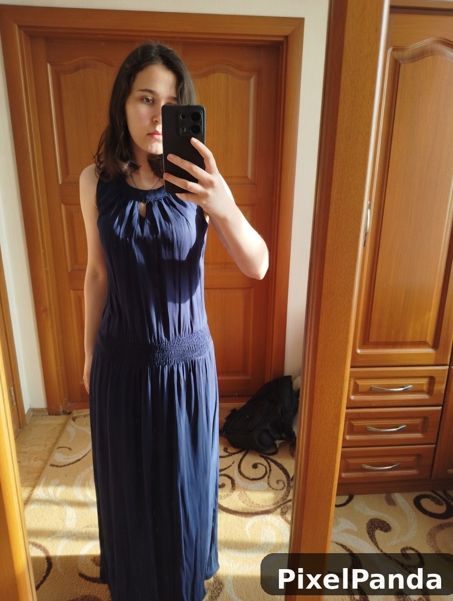 Morning Mirror Selfie — Made with PixelPanda