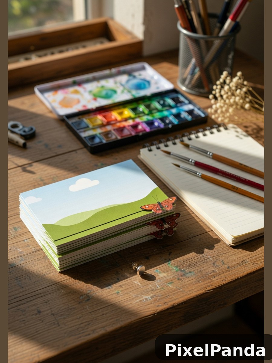 Creative Desk Scene — Made with PixelPanda