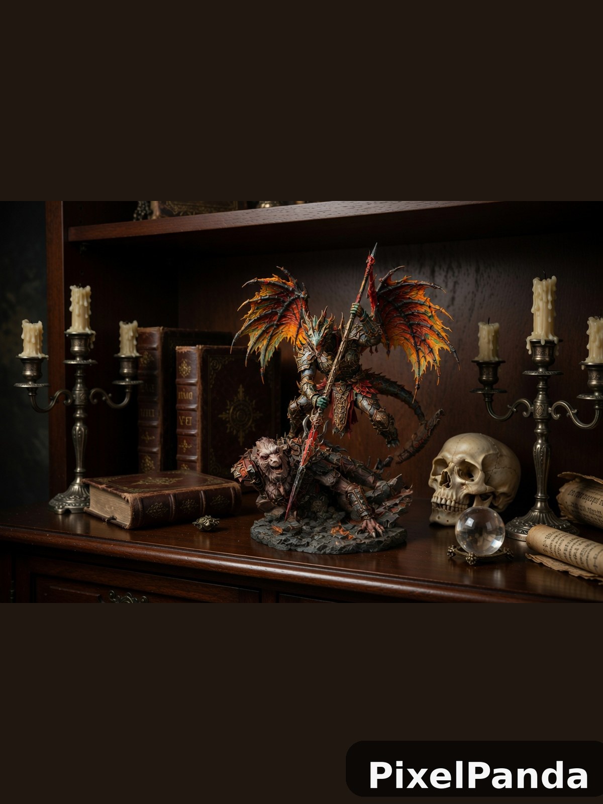Dark Collector's Shelf — Made with PixelPanda