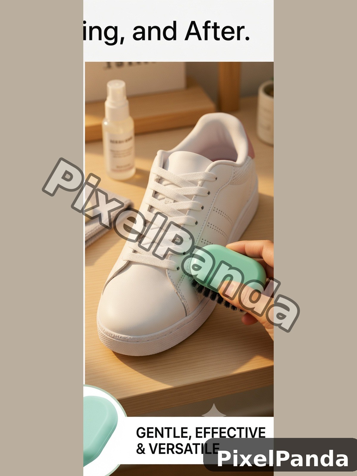 Lifestyle Sneaker Care Routine — Made with PixelPanda
