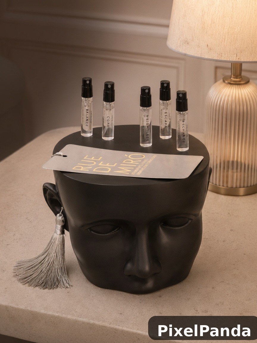 Sculptural Head Display — Made with PixelPanda