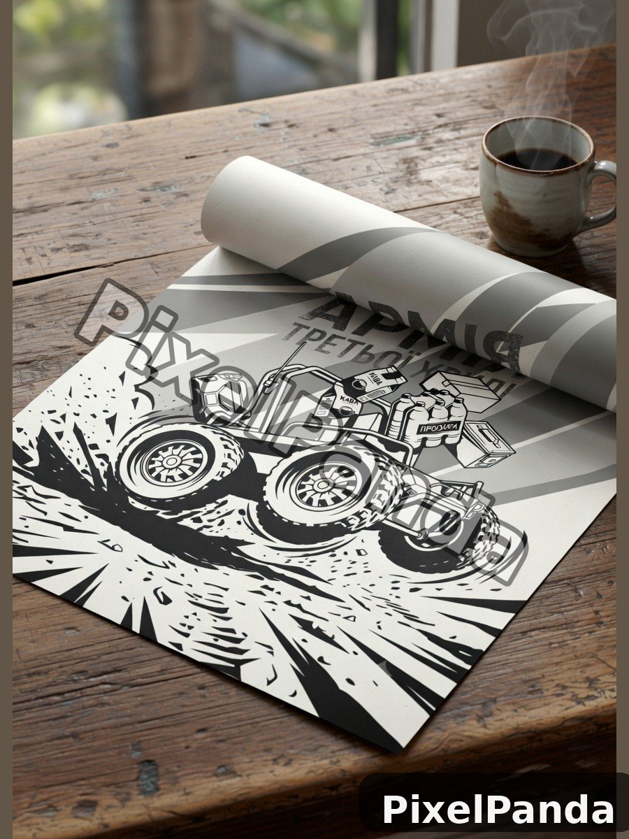 Poster Print Detail — Made with PixelPanda