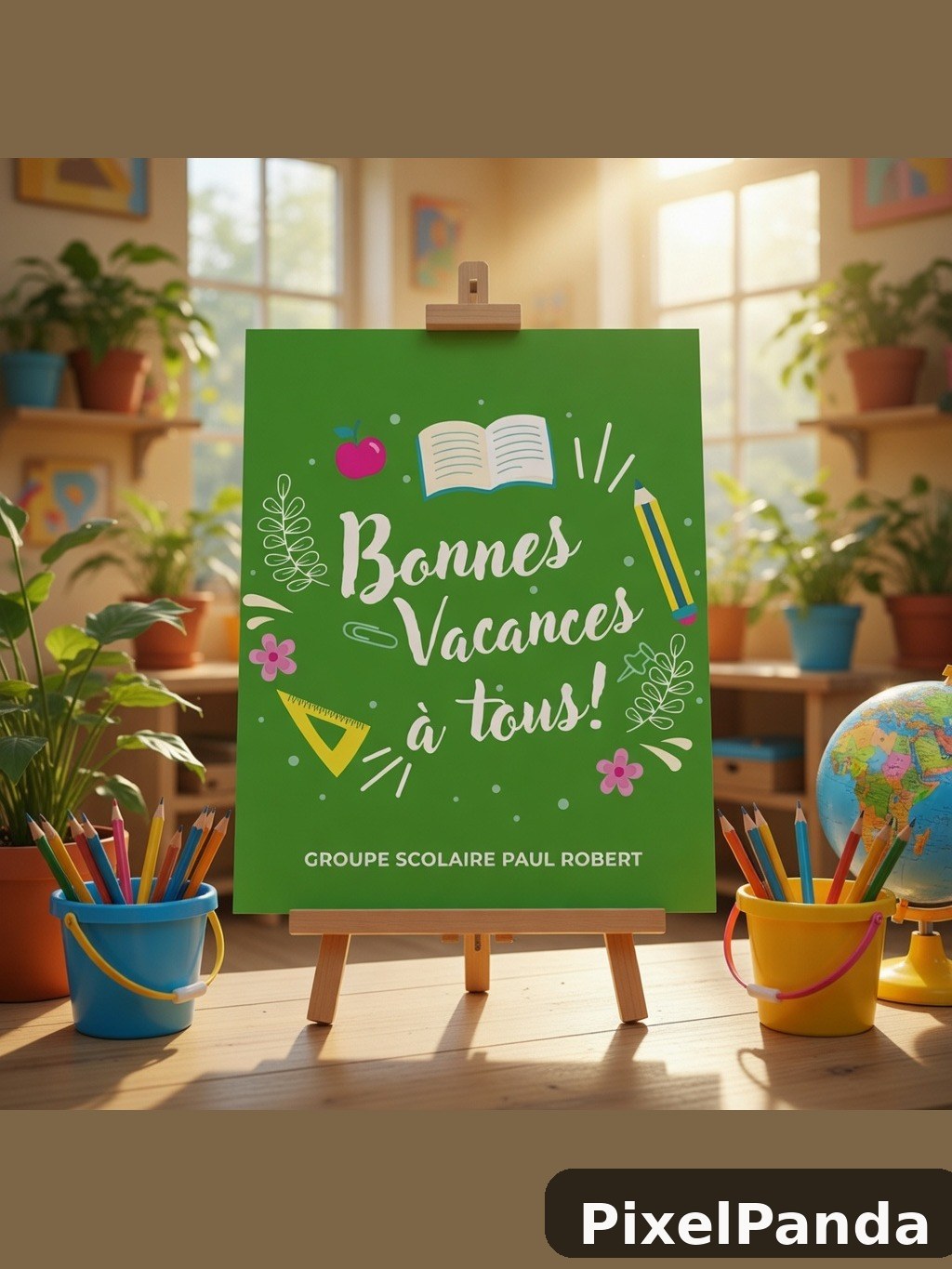 Summer Classroom Setup — Made with PixelPanda
