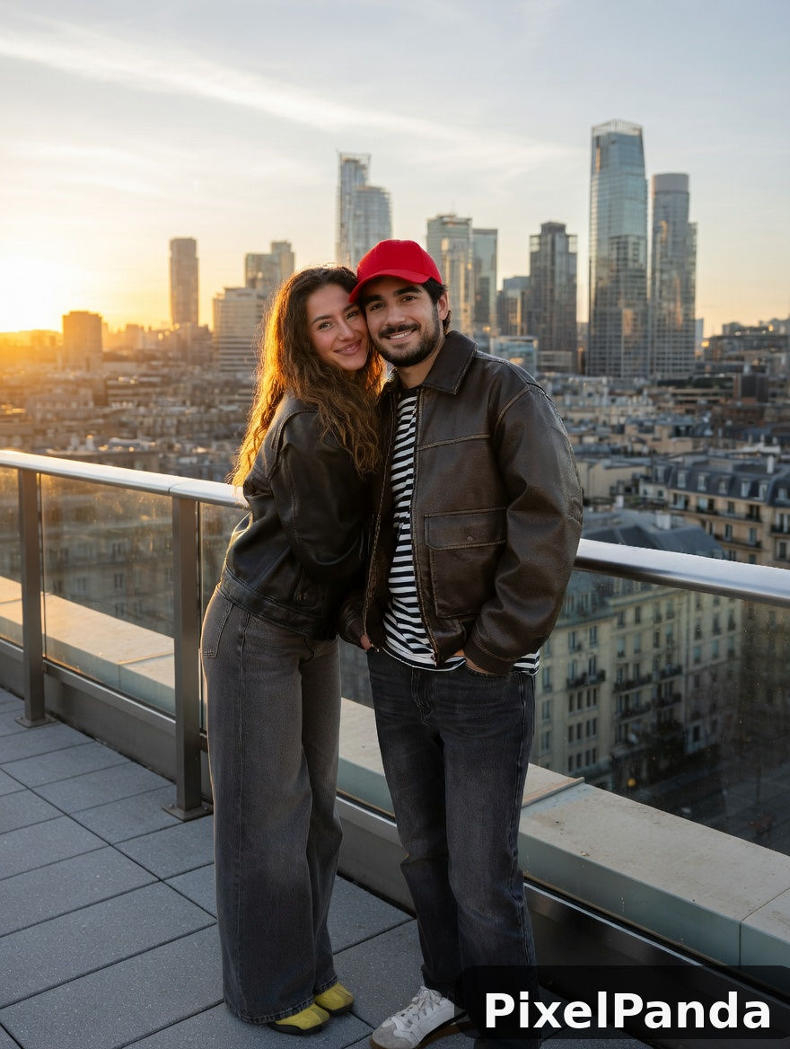 Rooftop Sunset — Made with PixelPanda