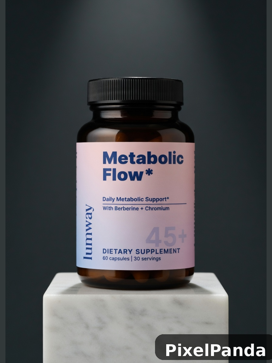 Premium Supplement Display — Made with PixelPanda