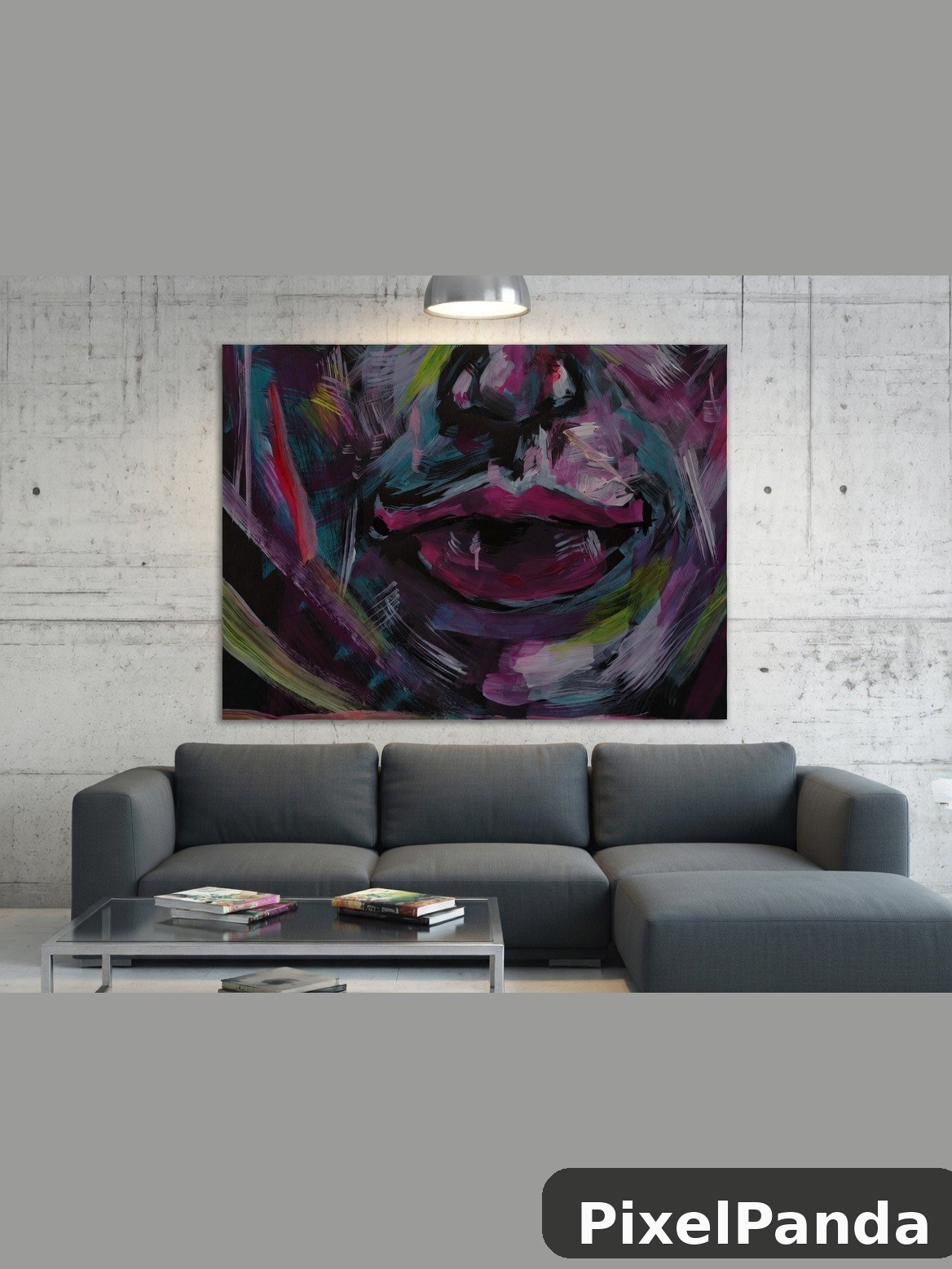 Modern Living Room — Made with PixelPanda