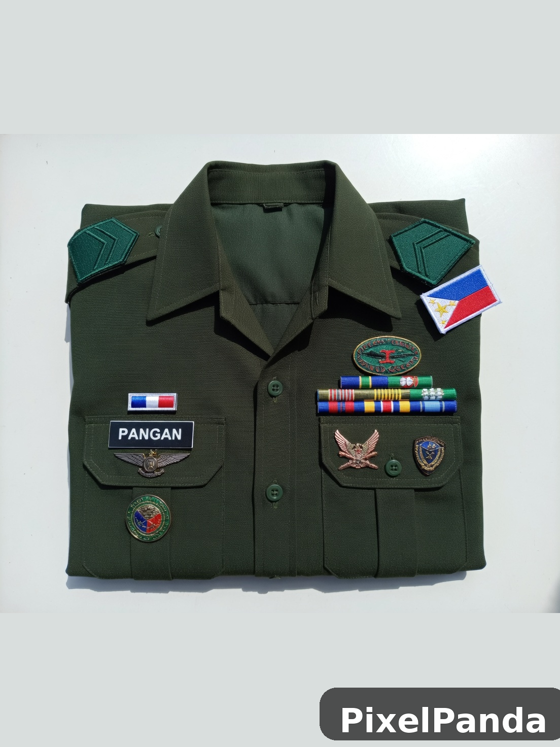 Uniform Detail Close-up — Made with PixelPanda