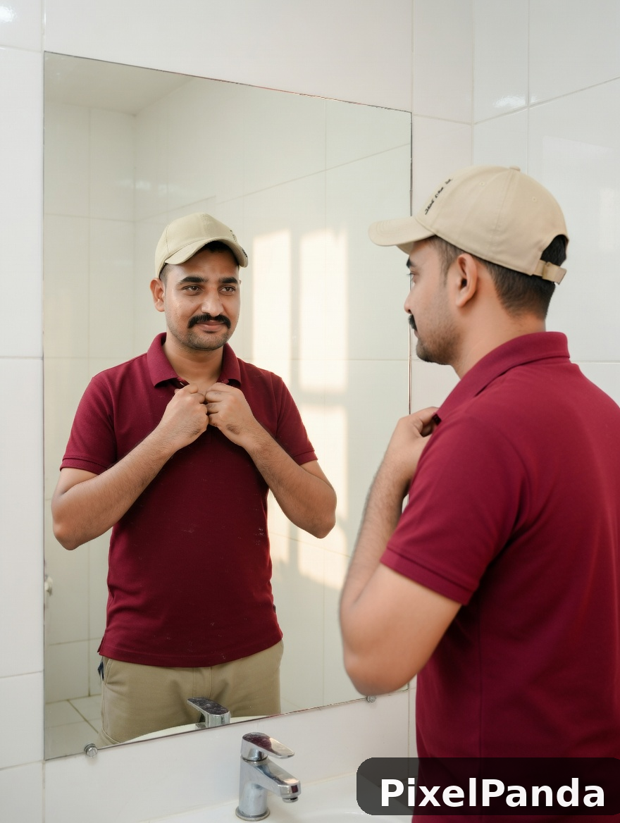 Morning Routine Mirror — Made with PixelPanda