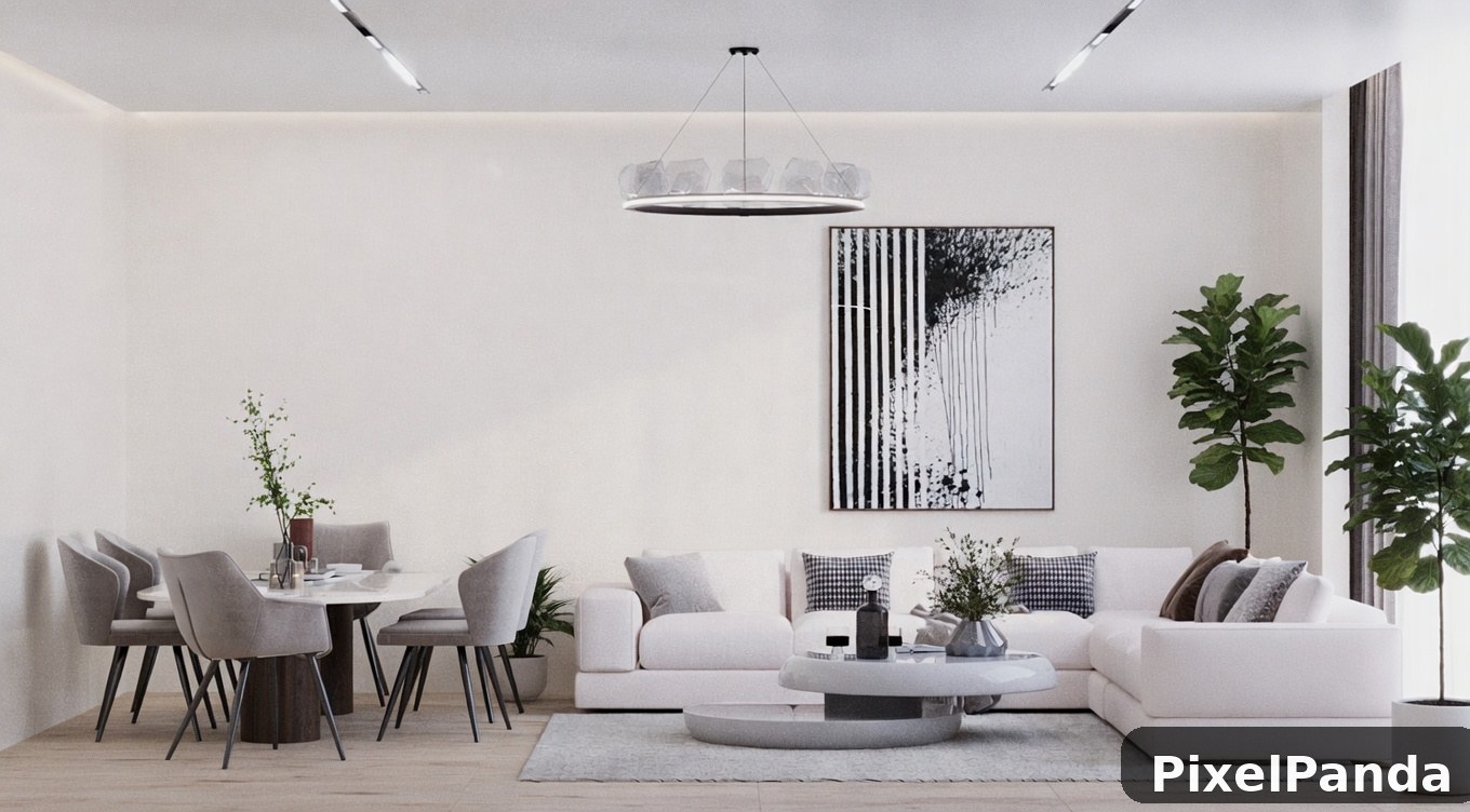 Scandinavian Modern Living — Made with PixelPanda