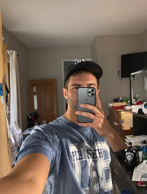 AI-generated portrait of college student in dorm room