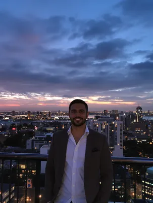 AI selfie generator golden hour rooftop