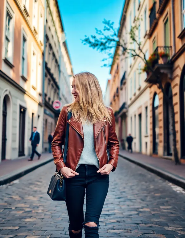 AI selfie generator urban street style