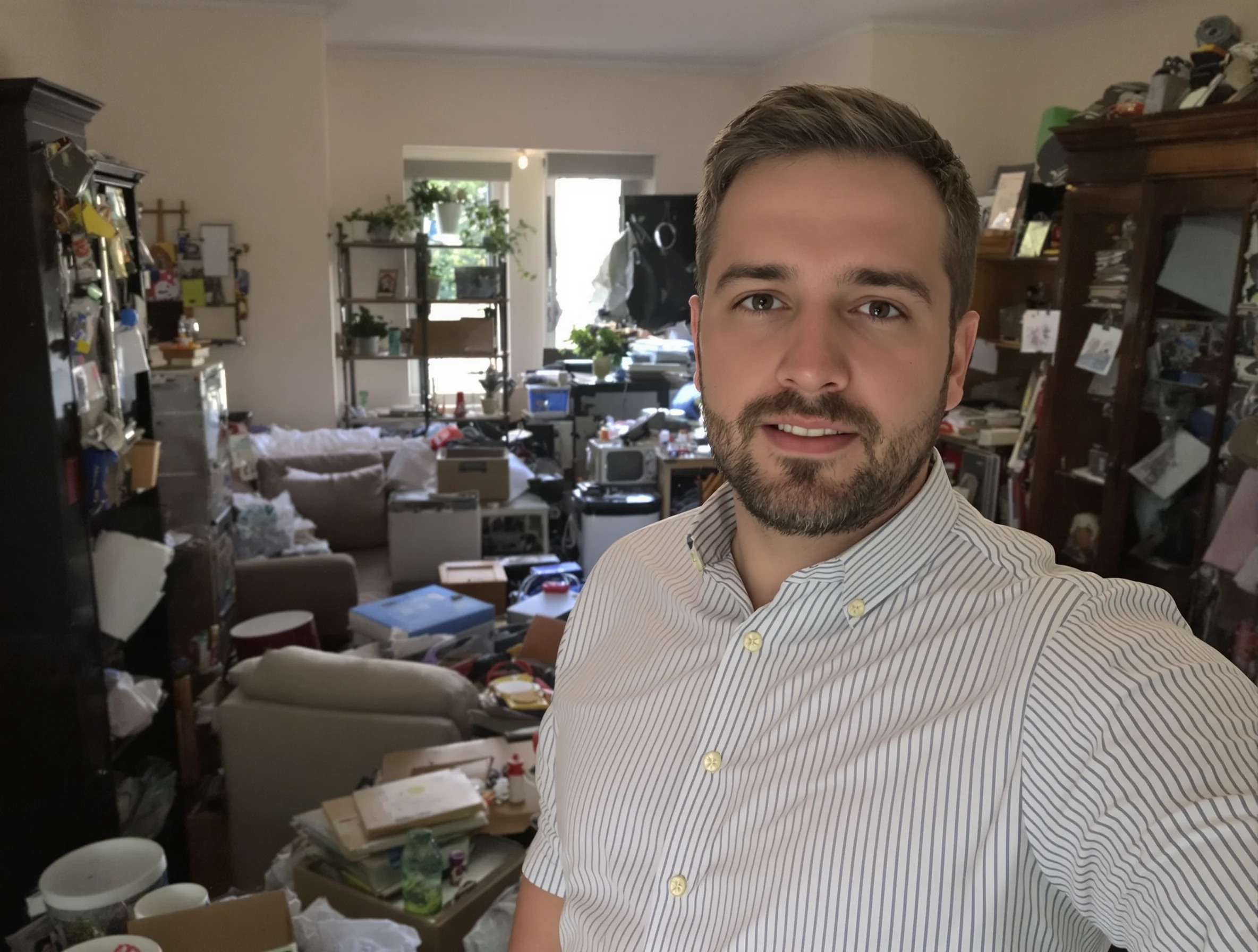 Person in living room